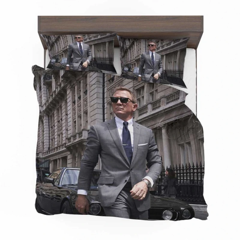 Alternative view of No Time To Die Movie Daniel Craig James Bond Bedding Set - Custom Bedding Set