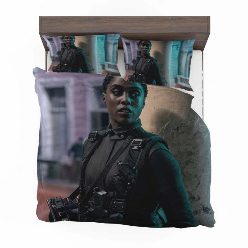 Alternative view of No Time To Die Movie Lashana Lynch Bedding Set - Custom Bedding Set