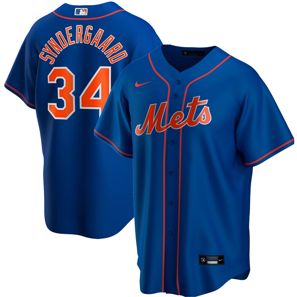 Noah Syndergaard New York Mets Alternate Home 2020 Player Baseball Jersey - Royal