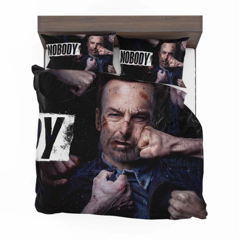 Alternative view of Nobody Movie Bob Odenkirk Bedding Set - Custom Bedding Set