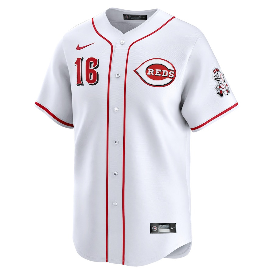 Alternative view of Noelvi Marte 16 Cincinnati Reds Home Limited Men Baseball Jersey - White