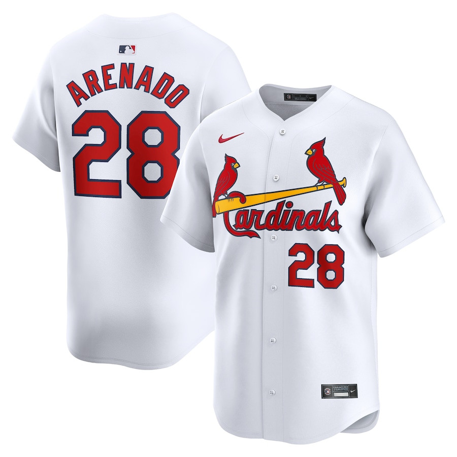 Nolan Arenado 28 St. Louis Cardinals Home Limited YOUTH Baseball Jersey - White 