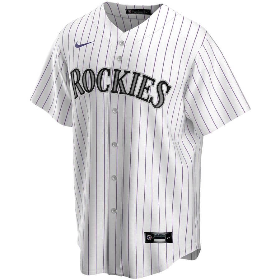 Alternative view of Nolan Arenado Colorado Rockies Home 2020 Replica Player Baseball Jersey ÃƒÂ¢Ã¢â€šÂ¬Ã¢â‚¬Å“ White