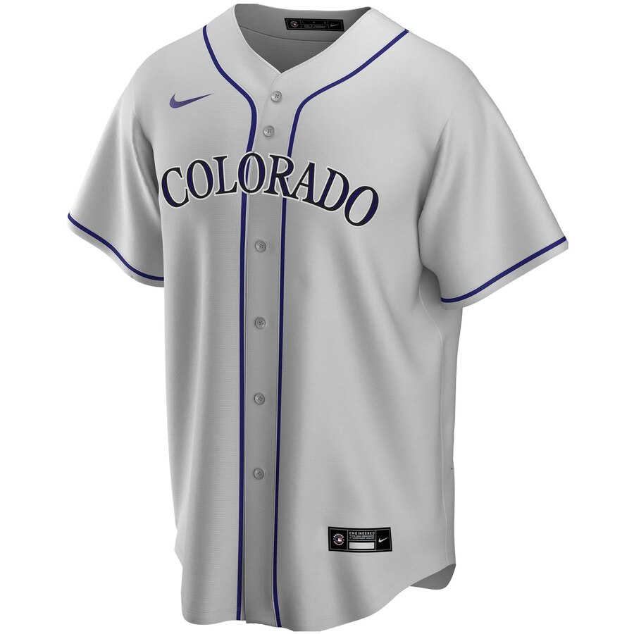 Alternative view of Nolan Arenado Colorado Rockies Road 2020 Replica Player Baseball Jersey ÃƒÂ¢Ã¢â€šÂ¬Ã¢â‚¬Å“ Gray