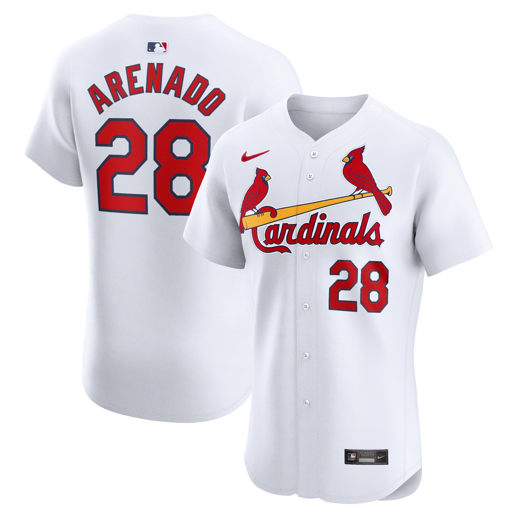 Nolan Arenado St. Louis Cardinals Home Elite Player Baseball Jersey - White