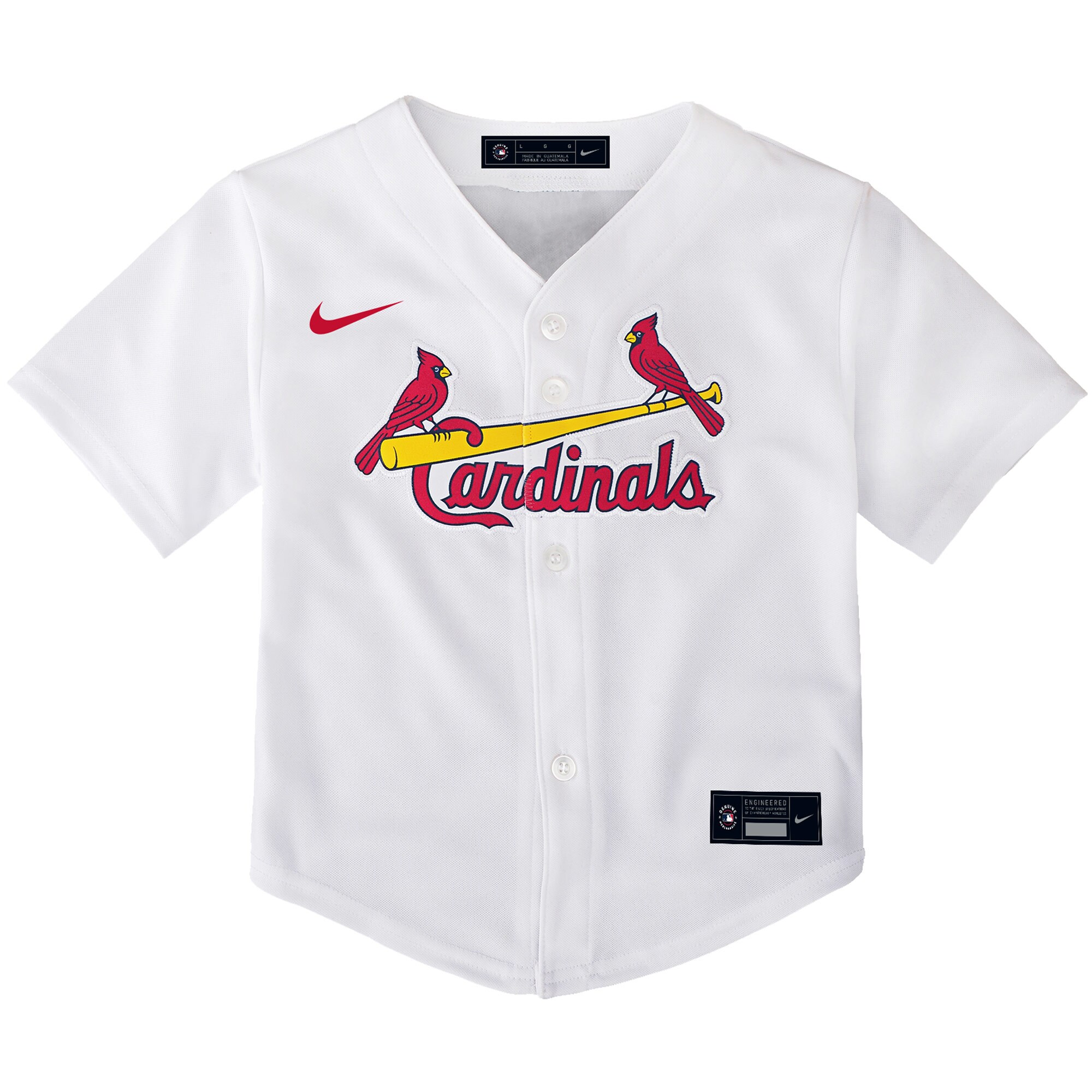 Alternative view of Nolan Arenado St. Louis Cardinals Toddler Home Replica Player Baseball Jersey - White