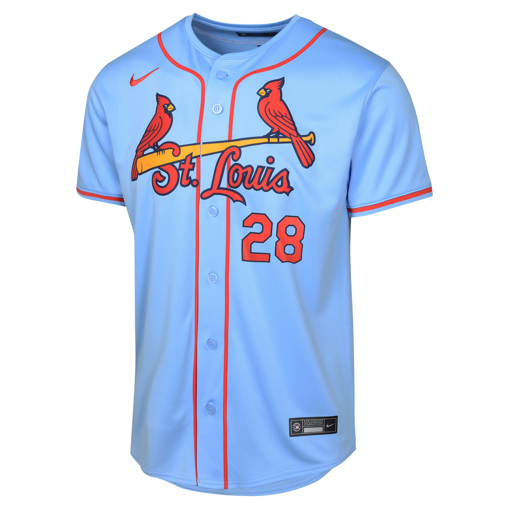 Alternative view of Nolan Arenado St. Louis Cardinals Youth Alternate Limited Player Baseball JerseyÃƒâ€šÃ‚Â ÃƒÂ¢Ã¢â€šÂ¬Ã¢â‚¬Å“ Light Blue