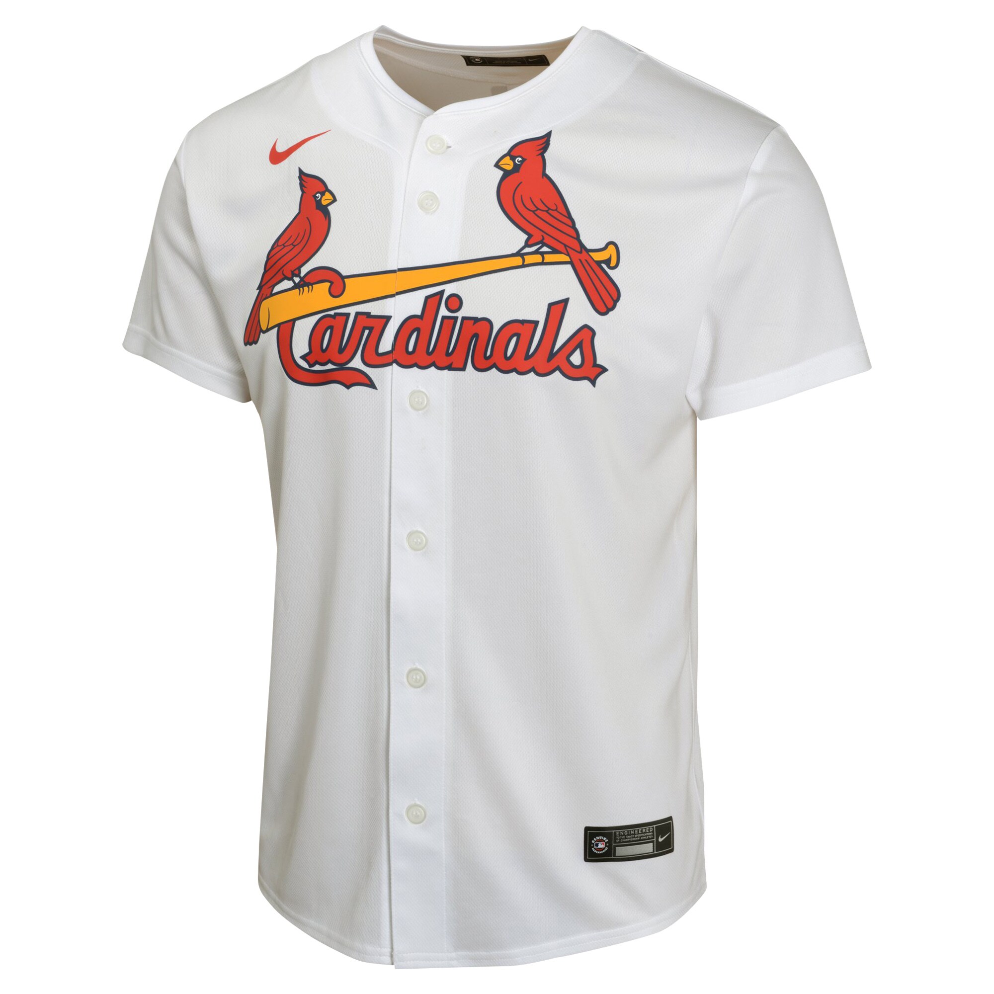 Alternative view of Nolan Arenado St. Louis Cardinals Youth Home Game Player Baseball Jersey - White