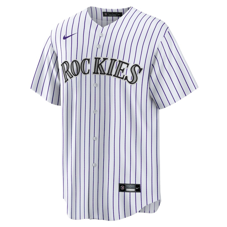 Alternative view of Nolan Jones 22 Colorado Rockies Home Men Baseball Jersey - White