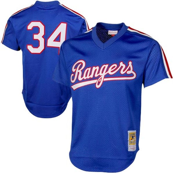 Nolan Ryan Texas Rangers Mitchell & Ness 1989 Authentic Cooperstown Collection Mesh Batting Practice Baseball Jersey - Royal