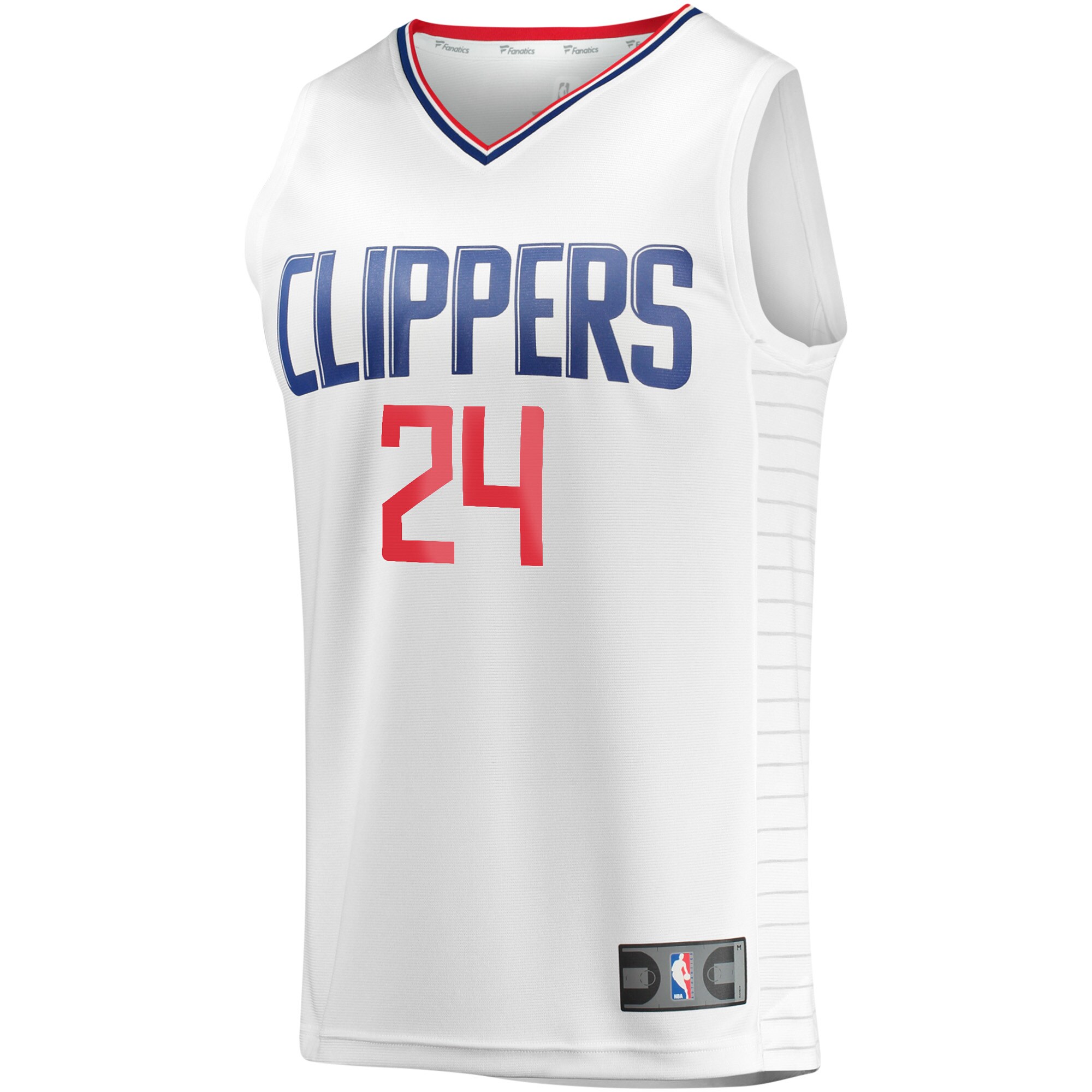 Alternative view of Norman Powell La Clippers Fanatics Youth Fast Break Player Basketball Jersey - Association Edition - White