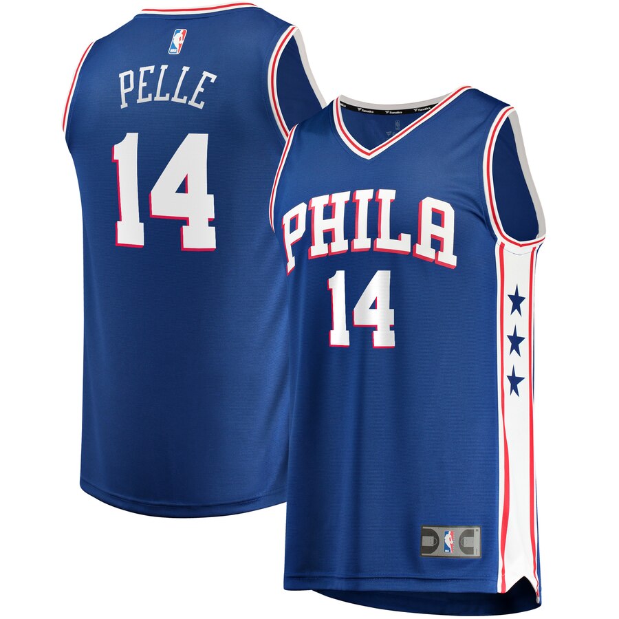 Norvel Pelle Philadelphia 76ers Fanatics Branded Fast Break Replica Player Team Basketball Jersey - Icon Edition - Royal