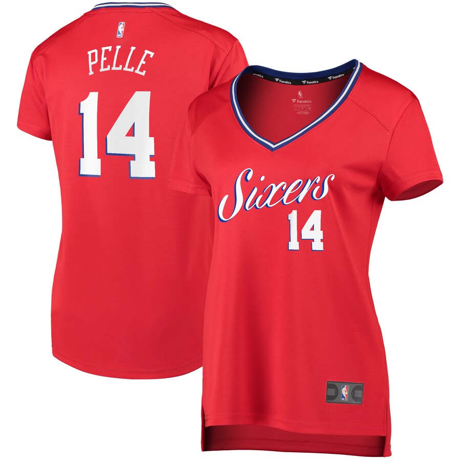 Norvel Pelle Philadelphia 76ers Fanatics Branded Women's Fast Break Replica Player Basketball Jersey - Statement Edition - Red