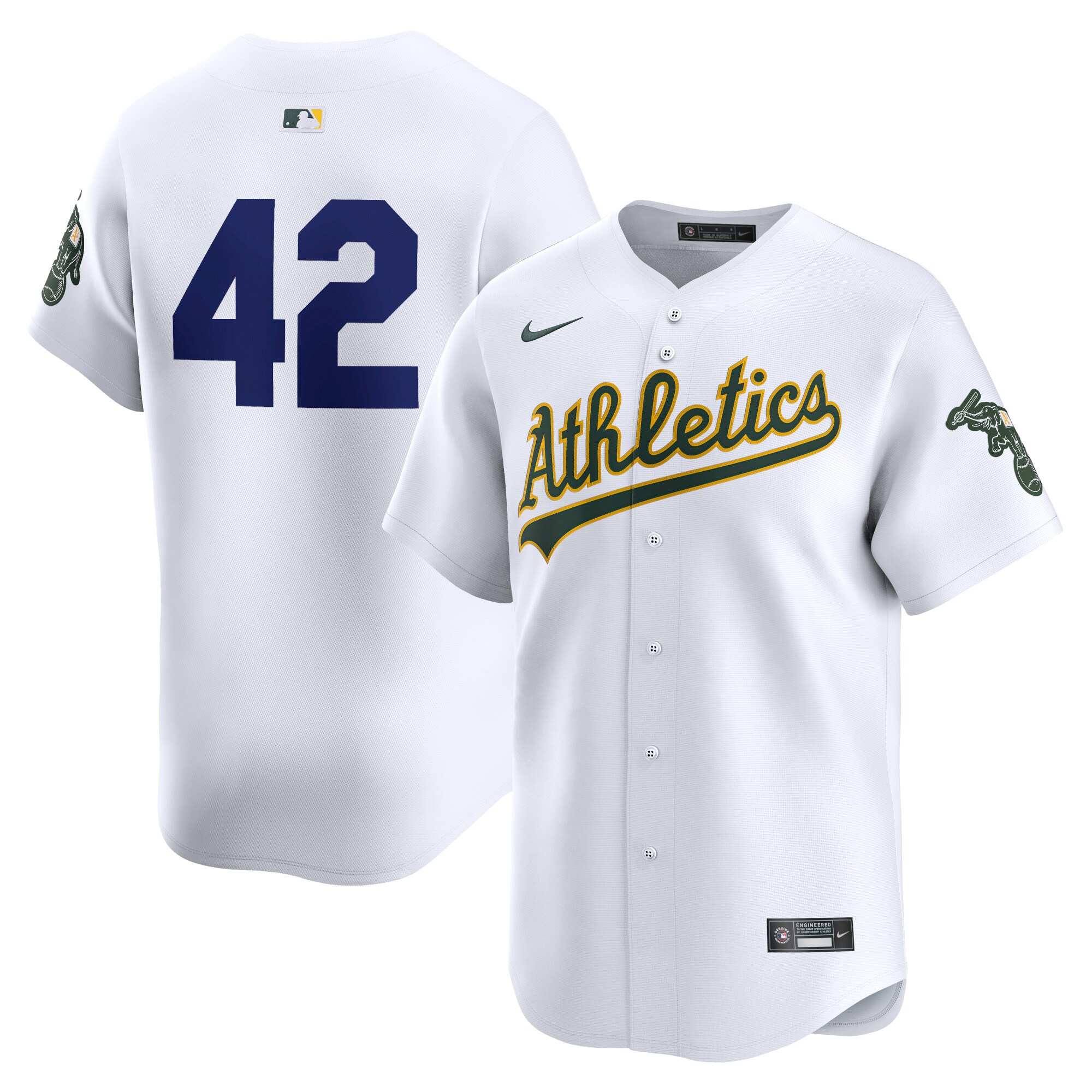 Oakland Athletics 2024 Jackie Robinson Day Home Limited Baseball JerseyÃƒâ€šÃ‚Â ÃƒÂ¢Ã¢â€šÂ¬Ã¢â‚¬Å“ White