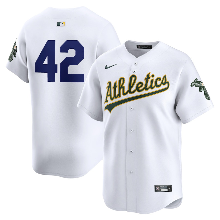 Oakland Athletics 2024 Jackie Robinson Day Home Men Limited Baseball Jersey - White 