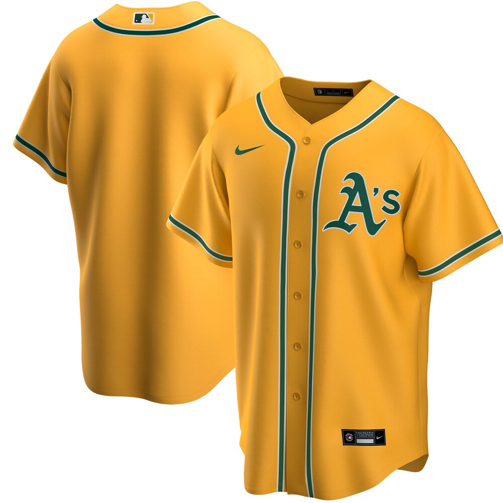 Oakland Athletics Alternate 2020 Team Baseball Jersey - Gold