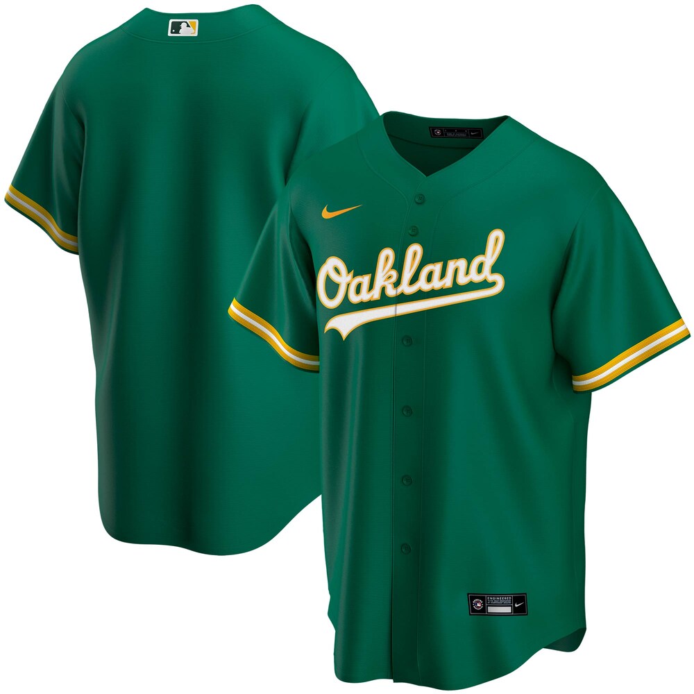 Oakland Athletics Alternate 2020 Team Baseball Jersey - Kelly Green