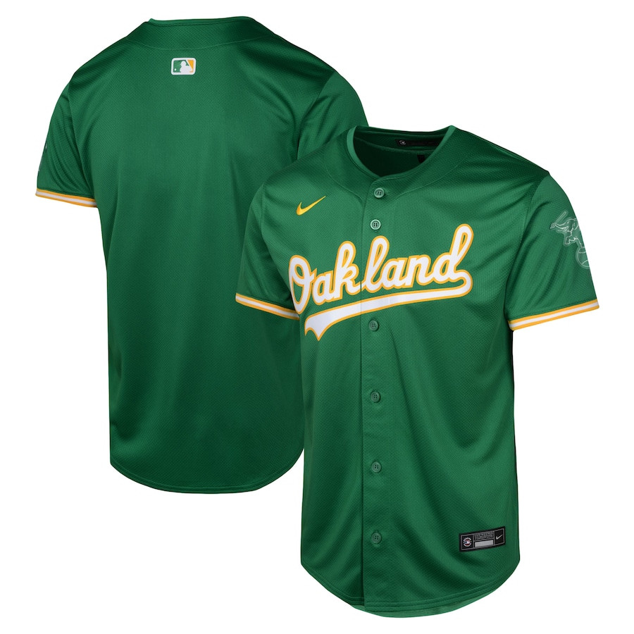 Oakland Athletics Alternate Limited YOUTH Baseball Jersey - Green 
