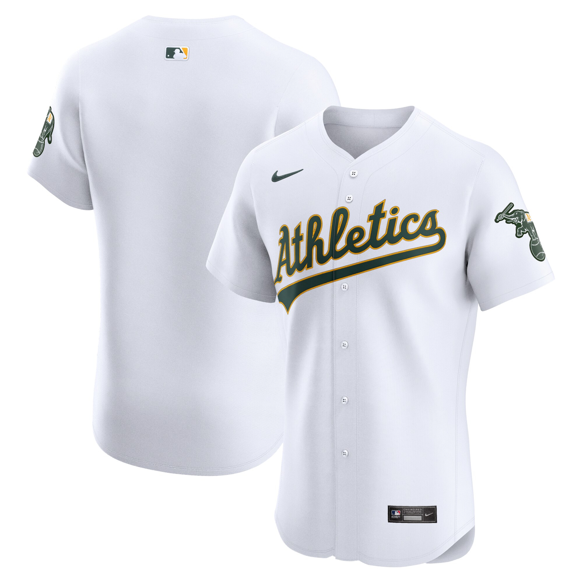 Oakland Athletics Home Elite Baseball Jersey - White