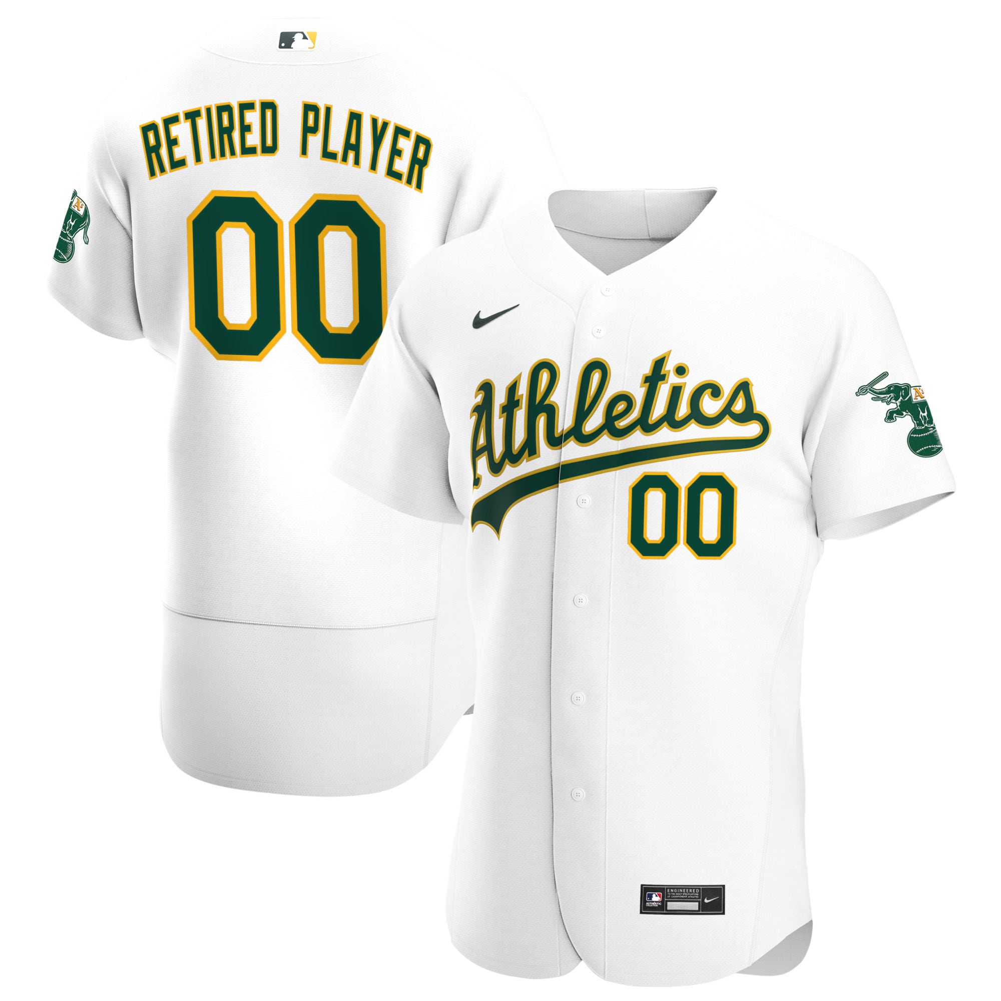 Oakland Athletics Home Pick-a-player Retired Roster Authentic Baseball Jersey - White