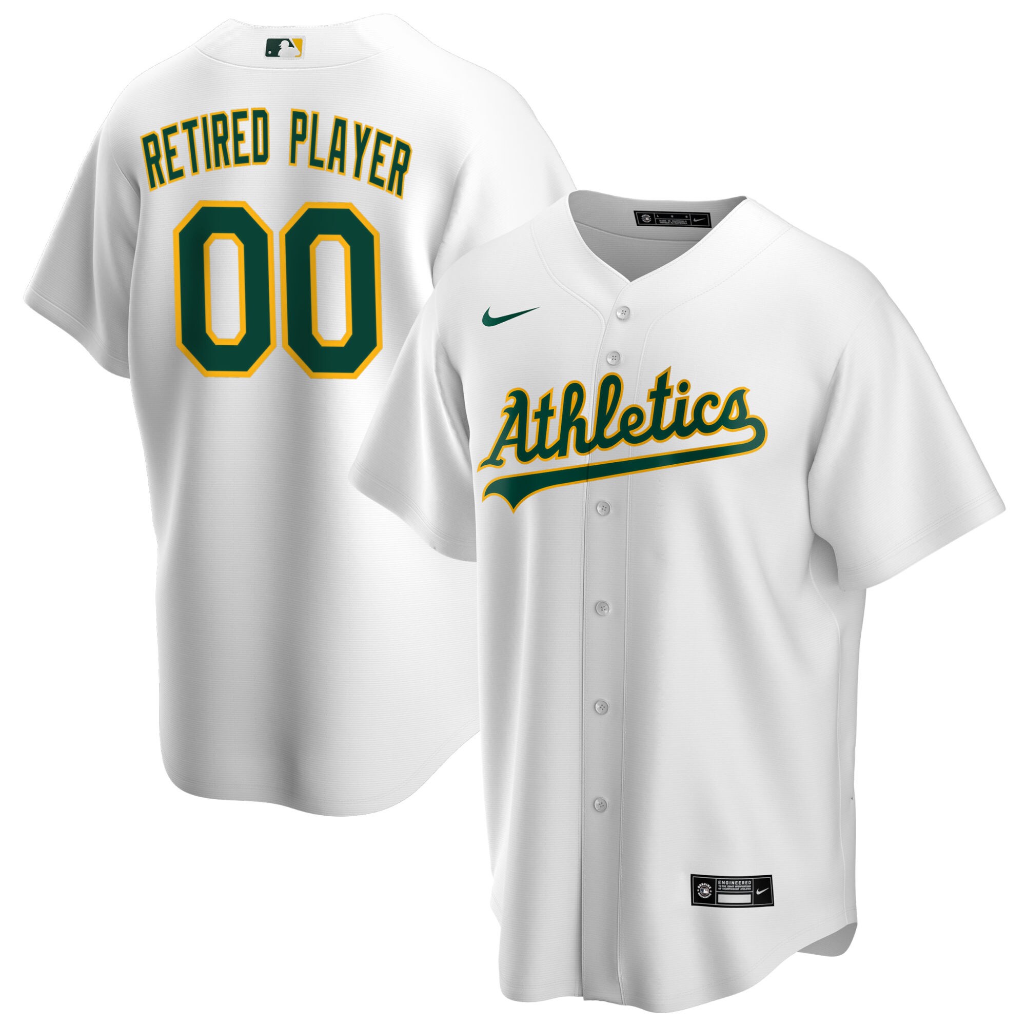 Oakland Athletics Home Pick-a-player Retired Roster Replica Baseball Jersey – White