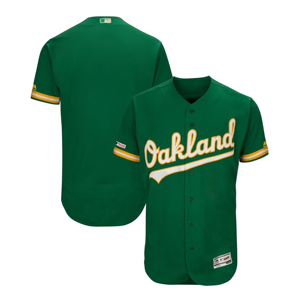 Oakland Athletics Majestic Alternate Flex Base Baseball Jersey Ãƒâ€šÃ¢â‚¬â€œ Green