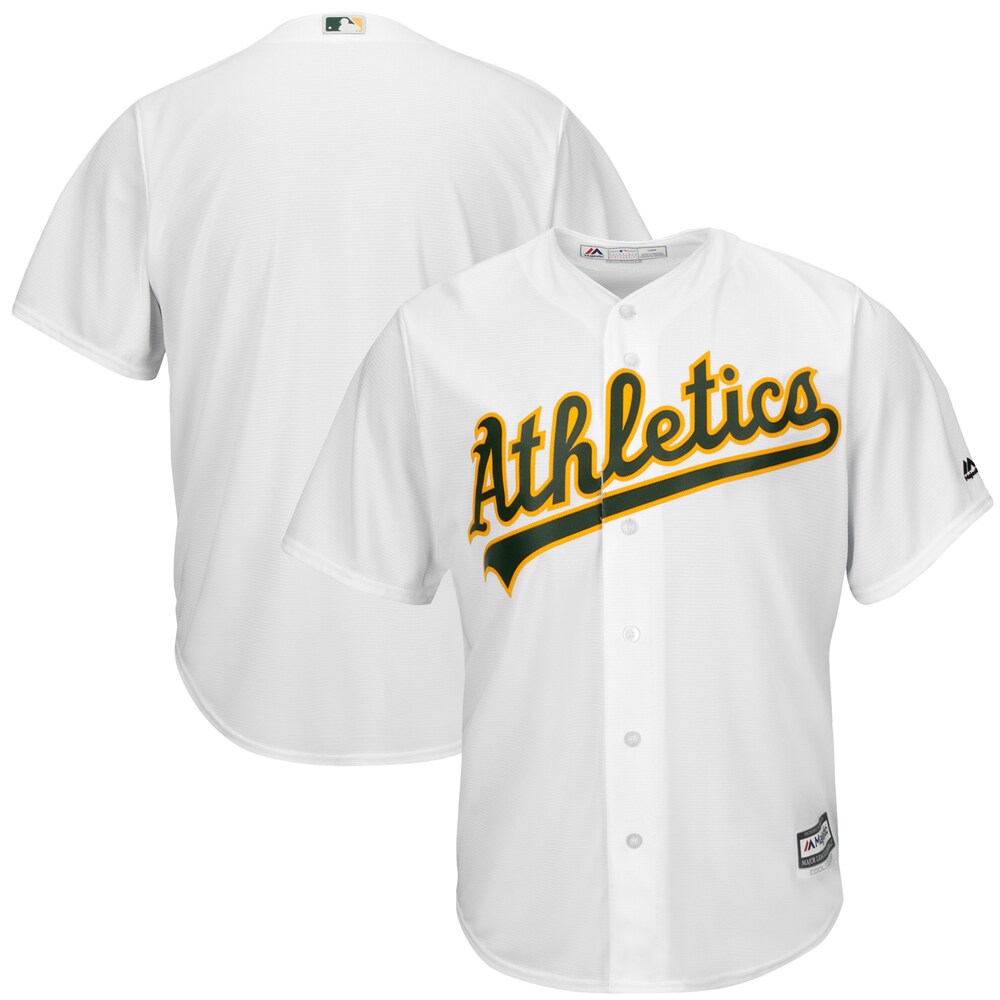 Oakland Athletics Majestic Big & Tall Cool Base Team Baseball Jersey - White