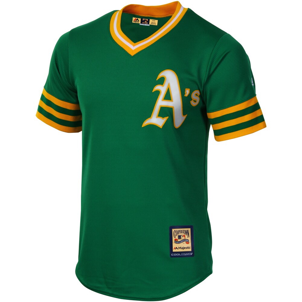 Oakland Athletics Majestic Cooperstown Cool Base Team Baseball Jersey - Green