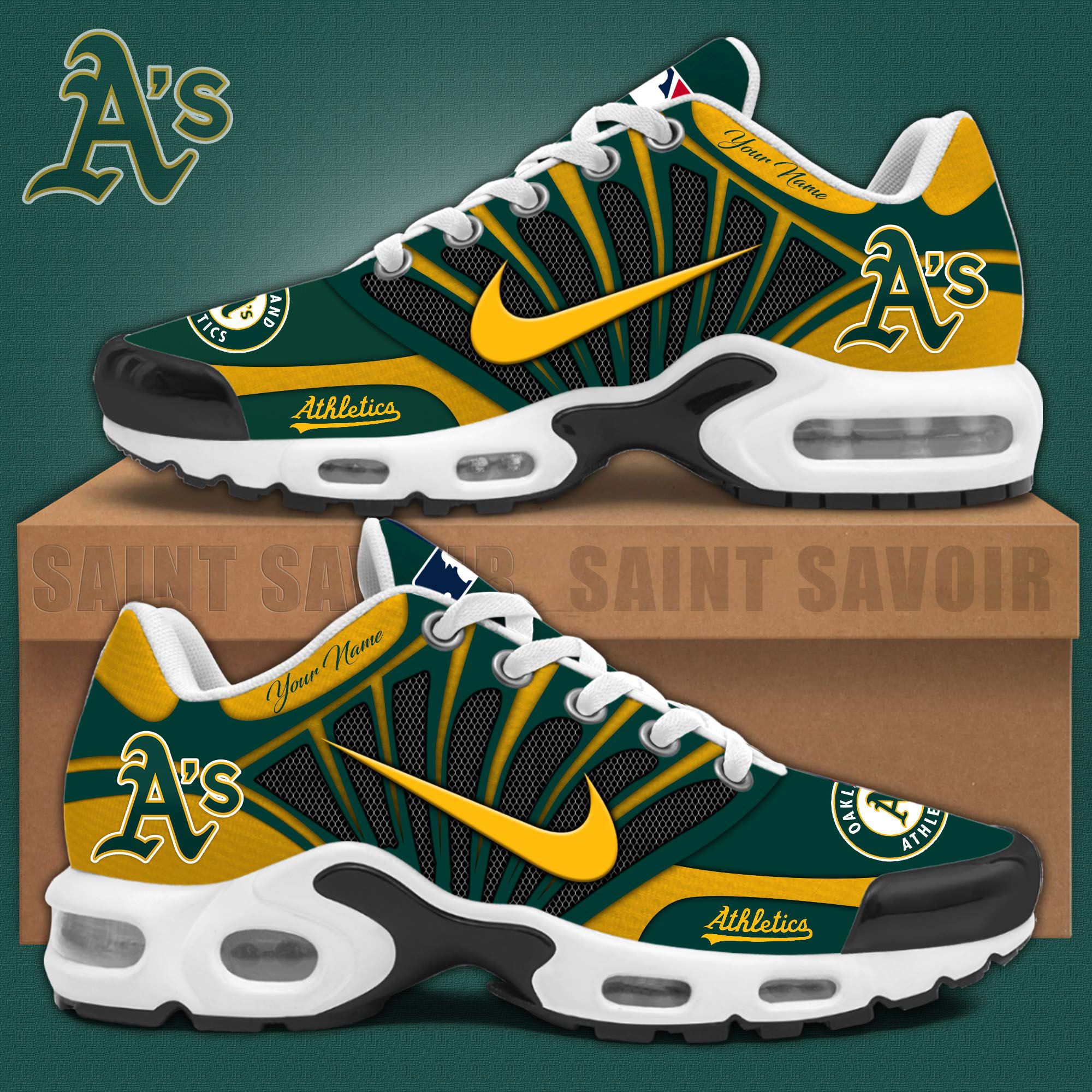 Oakland Athletics Mlb Air Max Plus Shoes