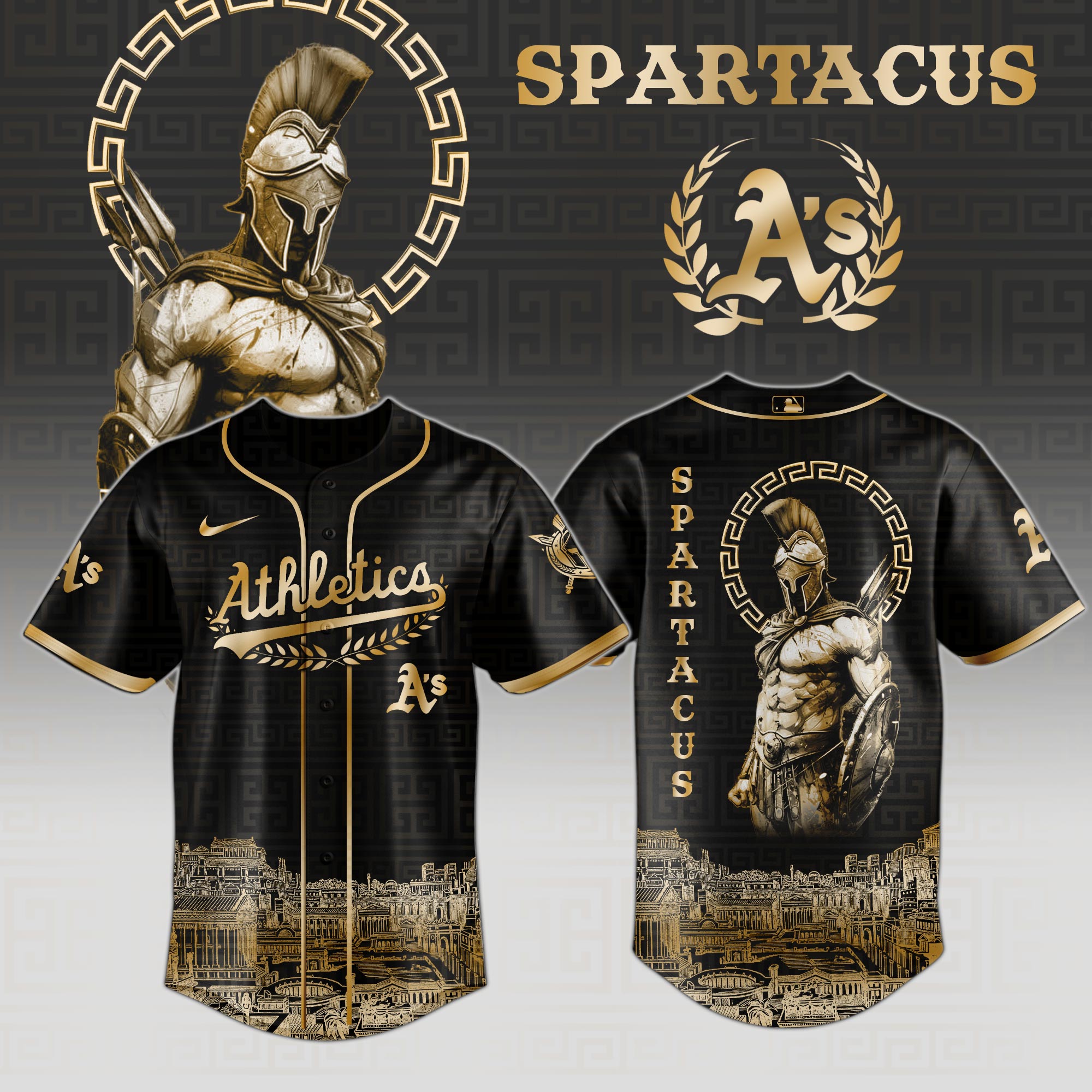 Oakland Athletics Mlb X Spartacus Glory Of The Arena Power Of The Game