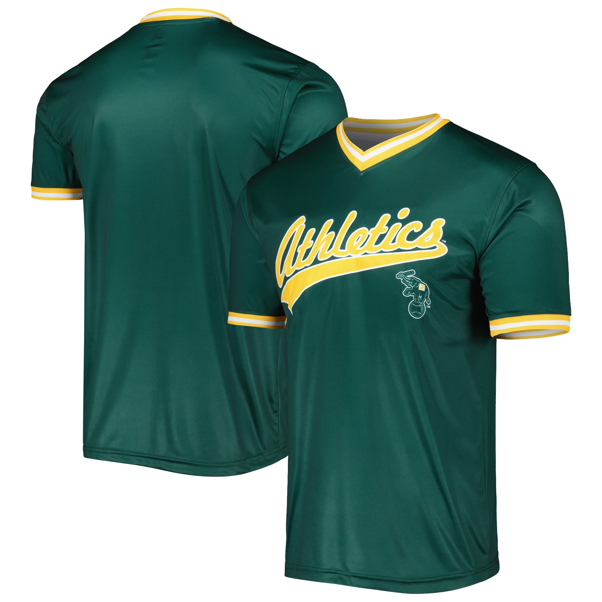 Oakland Athletics Stitches Cooperstown Collection Team Baseball Jersey - Kelly Green