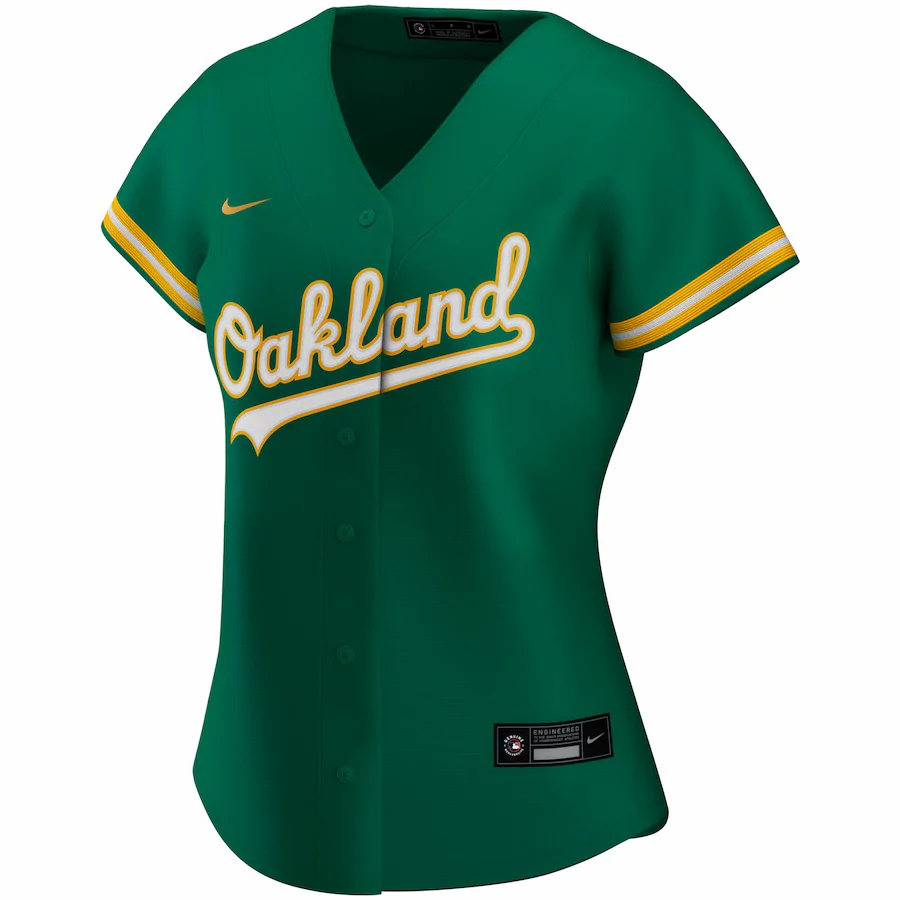 Alternative view of Oakland Athletics Women's Alternate 2020 Replica Team Baseball Jersey ÃƒÂ¢Ã¢â€šÂ¬Ã¢â‚¬Å“ Kelly Green