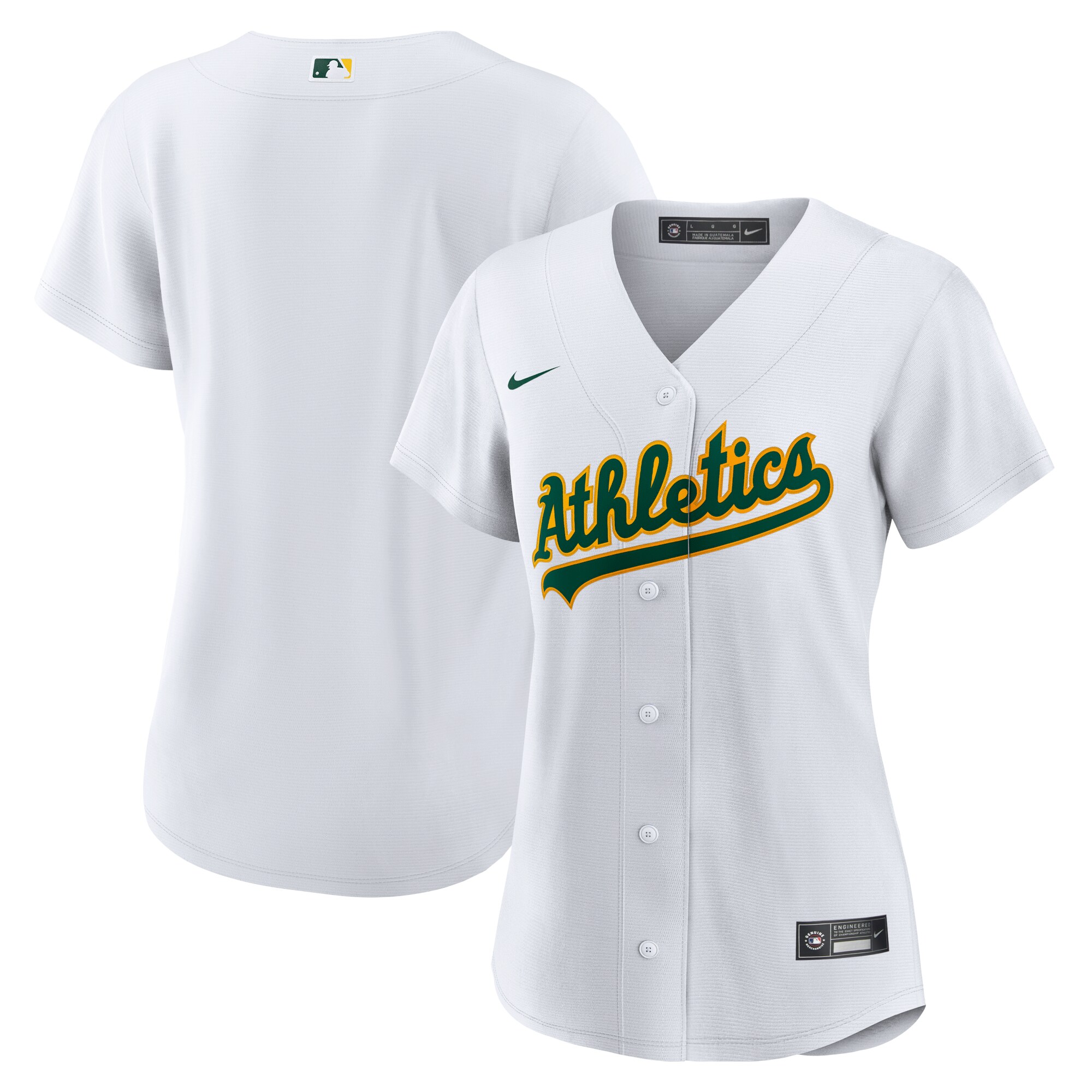Oakland Athletics Women's Home Replica Team Jersey - White