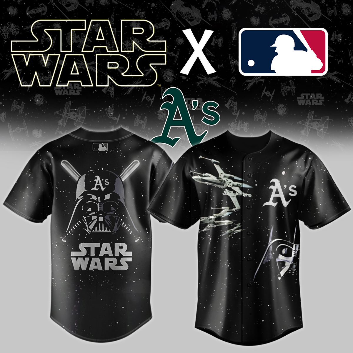 Oakland Athletics X Star Wars Custom Baseball Jersey
