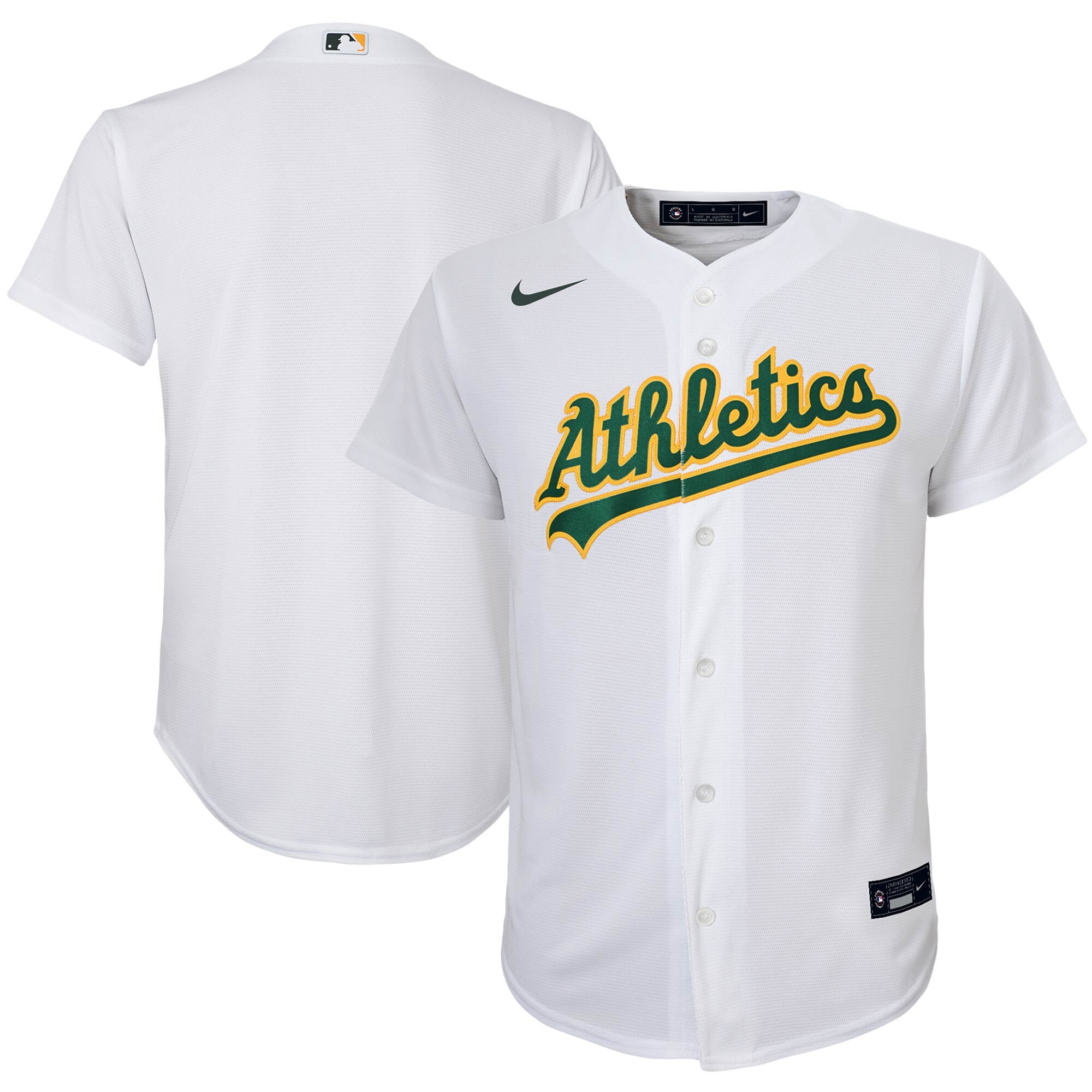 Oakland Athletics Youth Home Replica Team Baseball Jersey - White