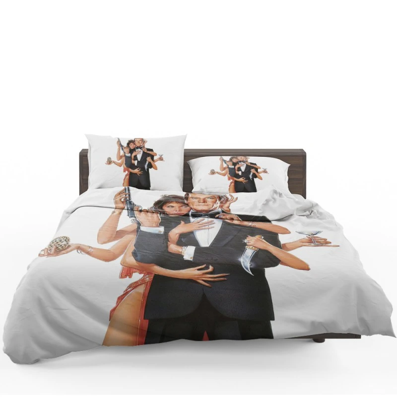 Octopussy Movie James Bond Roger Moore Maud Adams Bedding Set - Custom Bedding Set