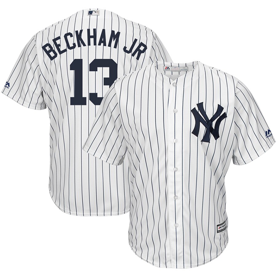 Odell Beckham Jr New York Yankees Majestic X Mlb Crossover Cool Base Player Baseball Jersey - White