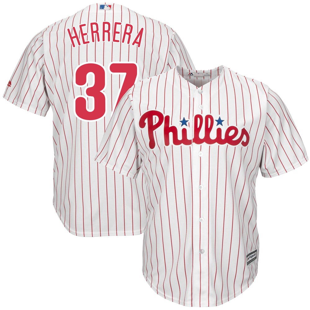 Odubel Herrera Philadelphia Phillies Majestic Home Official Cool Base Player Baseball Jersey - White/scarlet