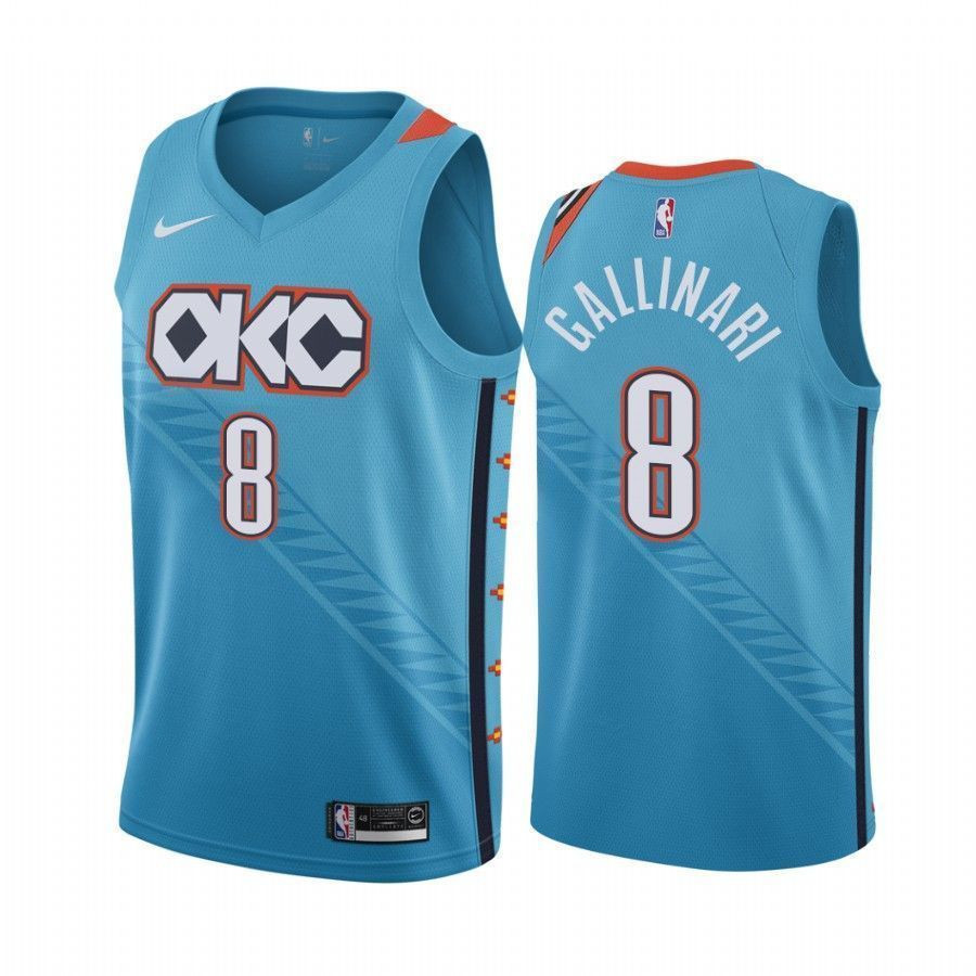 Oklahoma City Thunder Danilo Gallinari 8 City Men's Basketball Jersey - JS461 