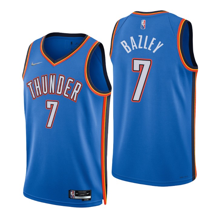 Oklahoma City Thunder Darius Bazley 75th Anniversary Diamond Basketball Jersey Icon