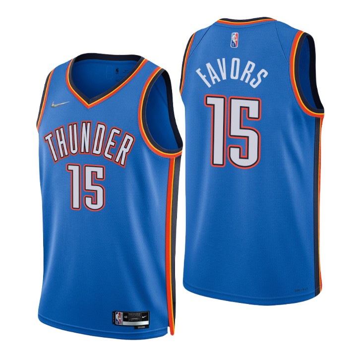 Oklahoma City Thunder Derrick Favors 75th Anniversary Diamond Basketball Jersey Icon