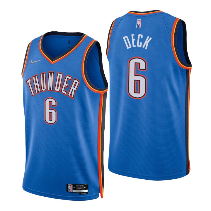 Oklahoma City Thunder Gabriel Deck 75th Anniversary Diamond Basketball Jersey Icon