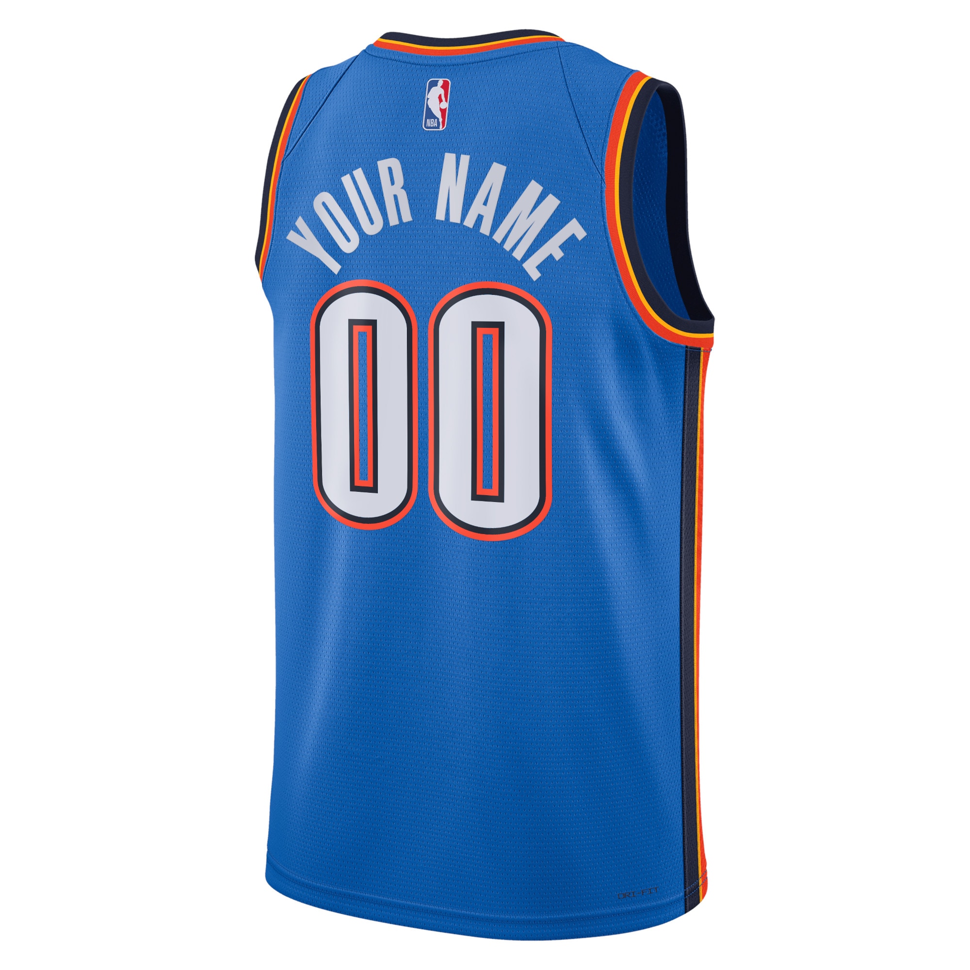 Alternative view of Oklahoma City Thunder Icon Swingman Jersey - Custom - Unisex - JS992 