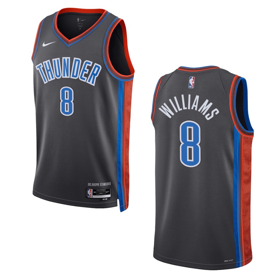 Oklahoma City Thunder Jalen Williams 2022-23 City Edition Gray Swingman Jersey