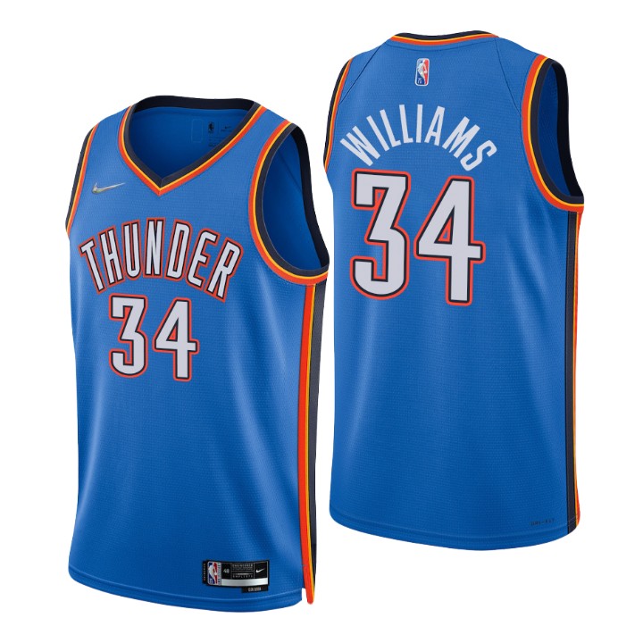 Oklahoma City Thunder Kenrich Williams 75th Anniversary Diamond Basketball Jersey Icon