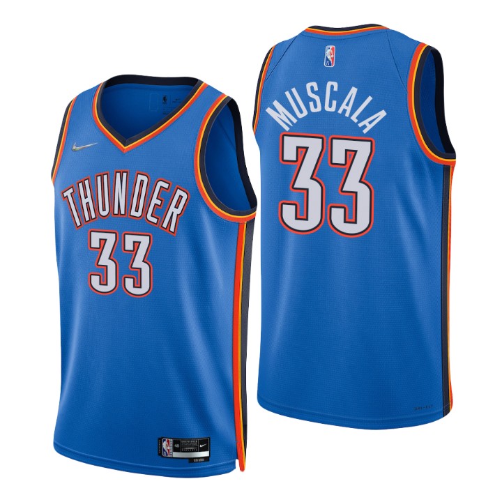 Oklahoma City Thunder Mike Muscala 75th Anniversary Diamond Basketball Jersey Icon