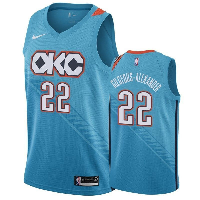 Oklahoma City Thunder Shai Gilgeous-alexander 2 City Men's Basketball Jersey - JS141 
