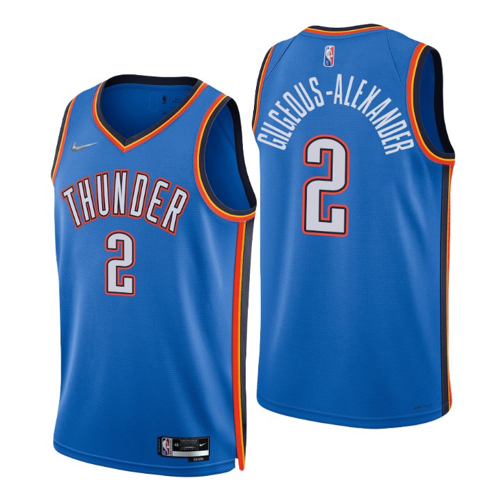 Oklahoma City Thunder Shai Gilgeous-alexander 75th Anniversary Diamond Basketball Jersey Icon