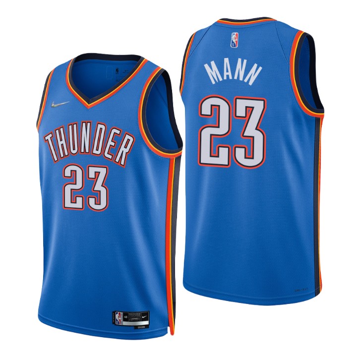 Oklahoma City Thunder Tre Mann 75th Anniversary Diamond Basketball Jersey Icon