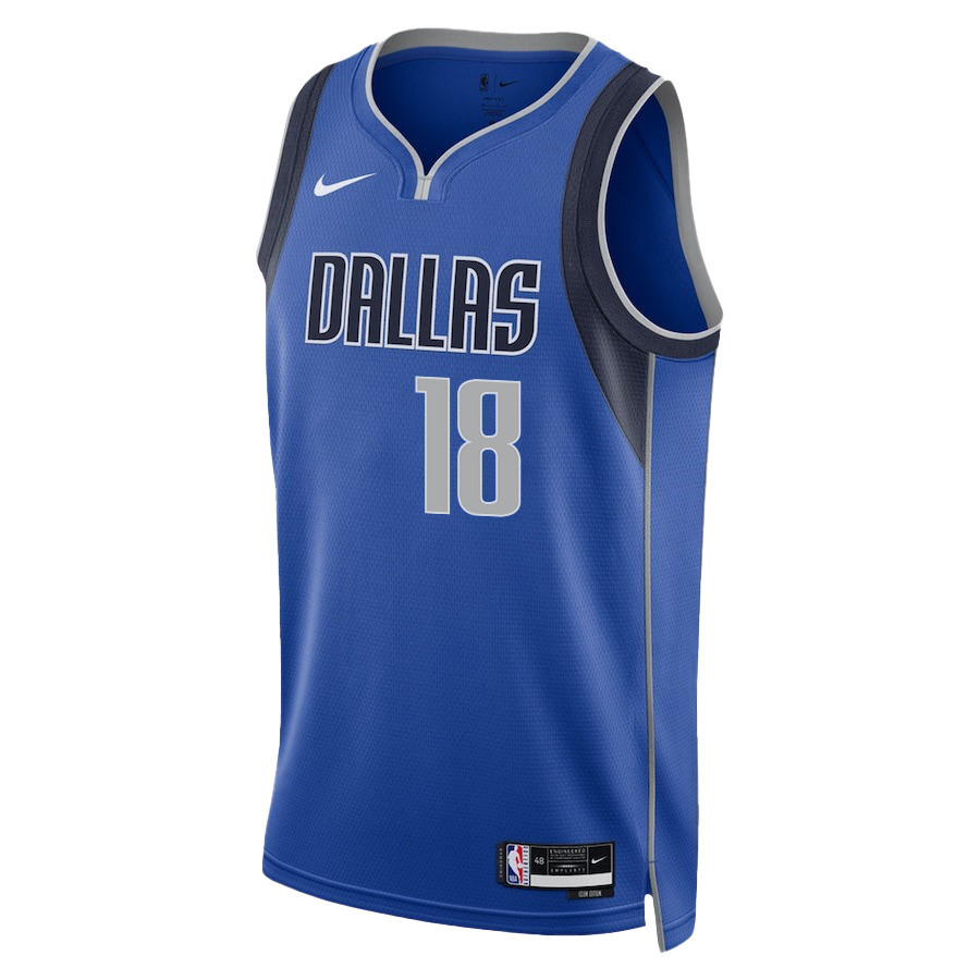 Alternative view of Olivier-Maxence Prosper 18 Dallas Mavericks 2024 FINALS PATCH Swingman Basketball Jersey - Icon Edition - Blue - JS916 